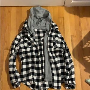 cool flannel hoodie combo